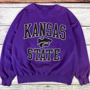 Vintage 1990s Kansas State University Wildcats College Crewneck